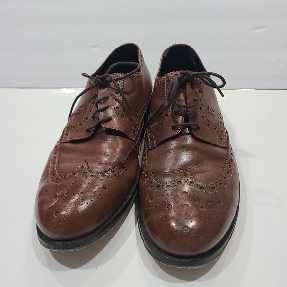 Brooks Brothers Wingtip Oxford Brown Leather Men\'s Dress Shoes Sz.10.5 main image 4